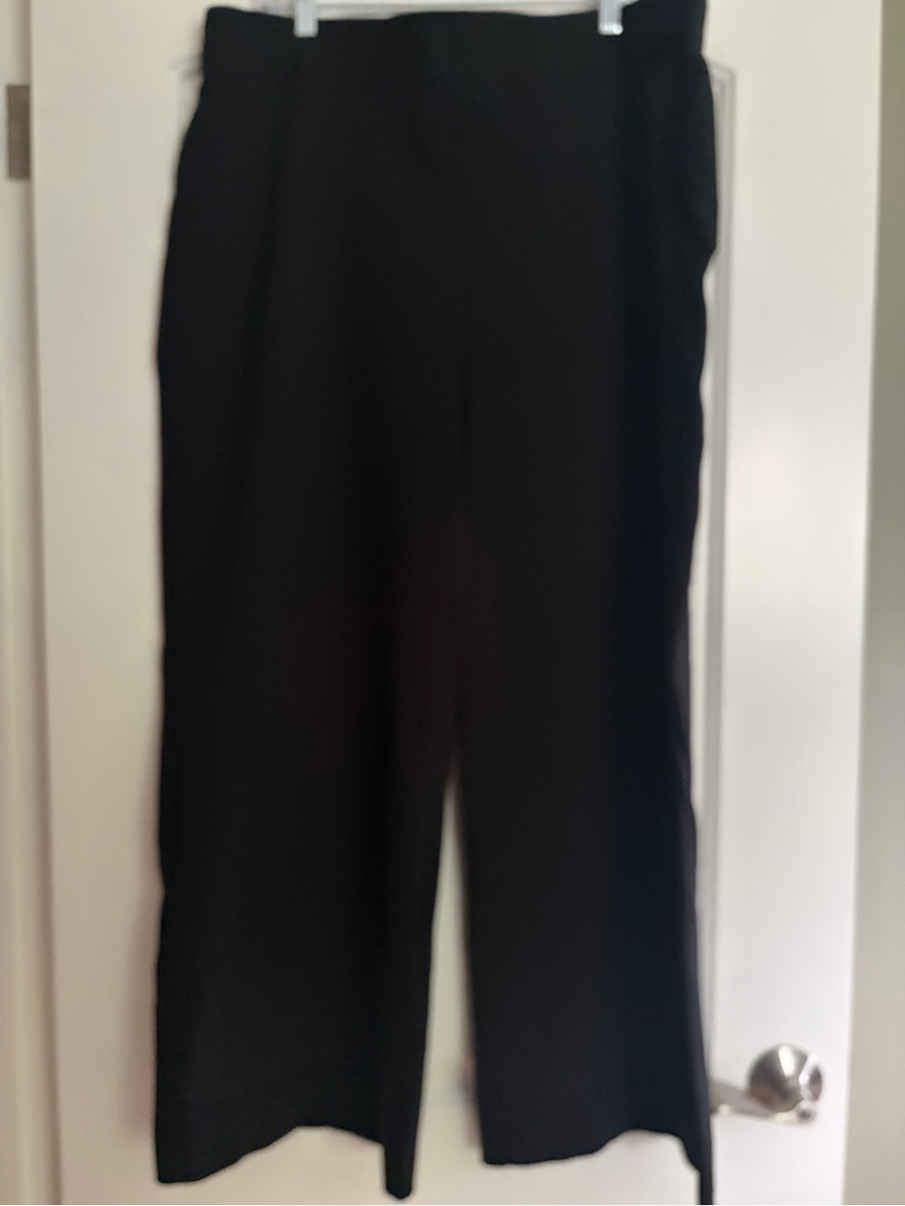 SPANX Black Wide-Leg Pull-On Pants 1X